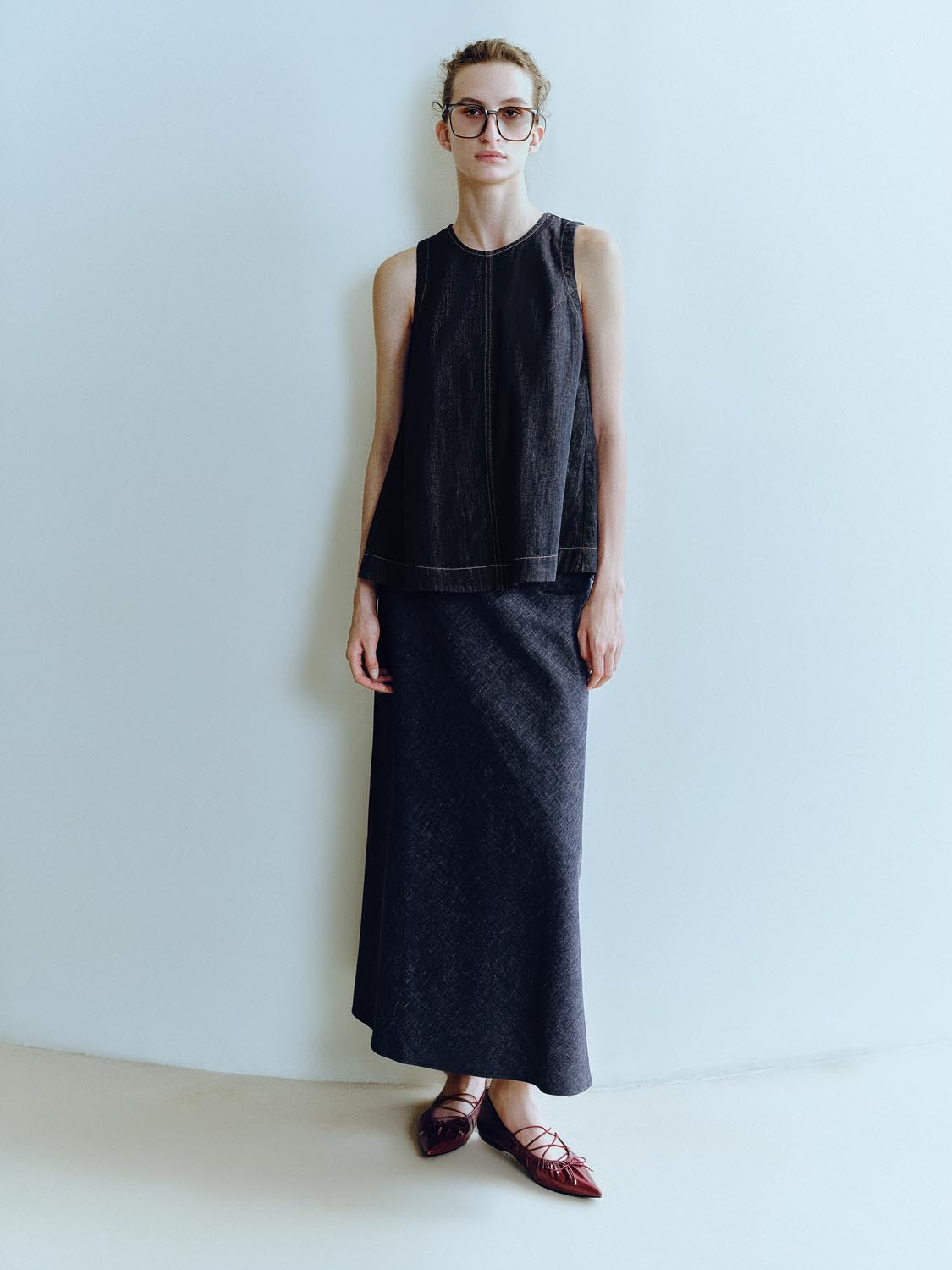 Denim Maxi Skirts