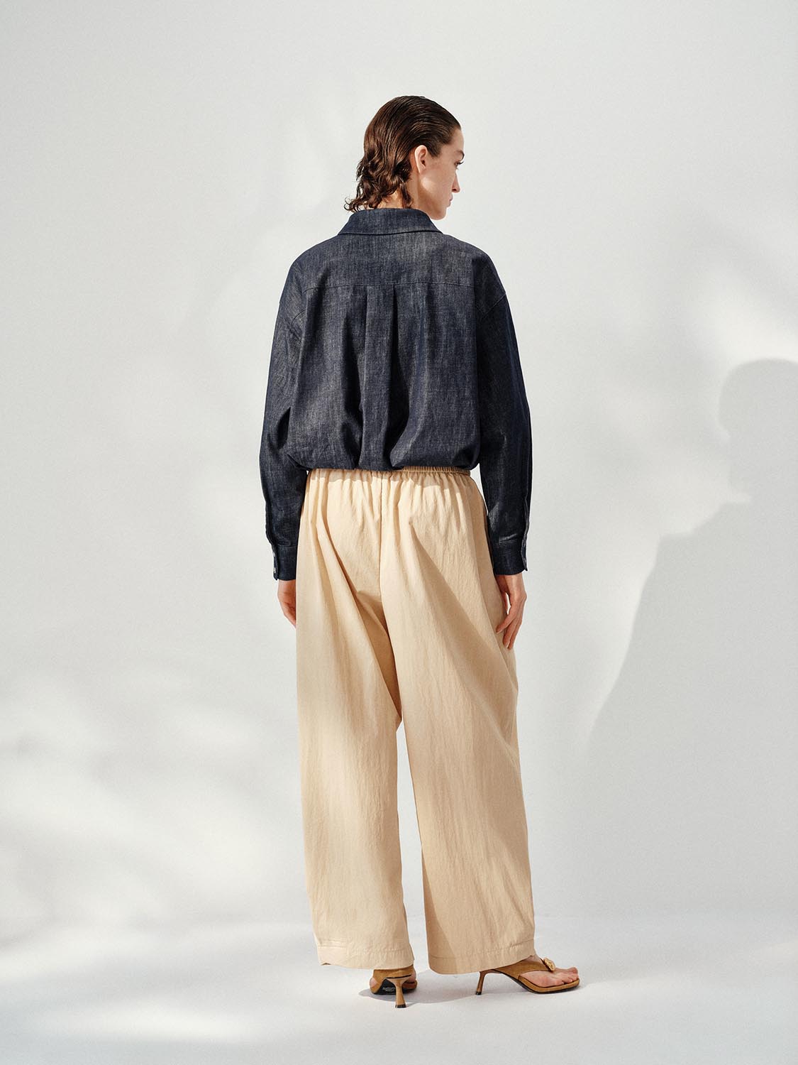 Cropped Denim Shirts