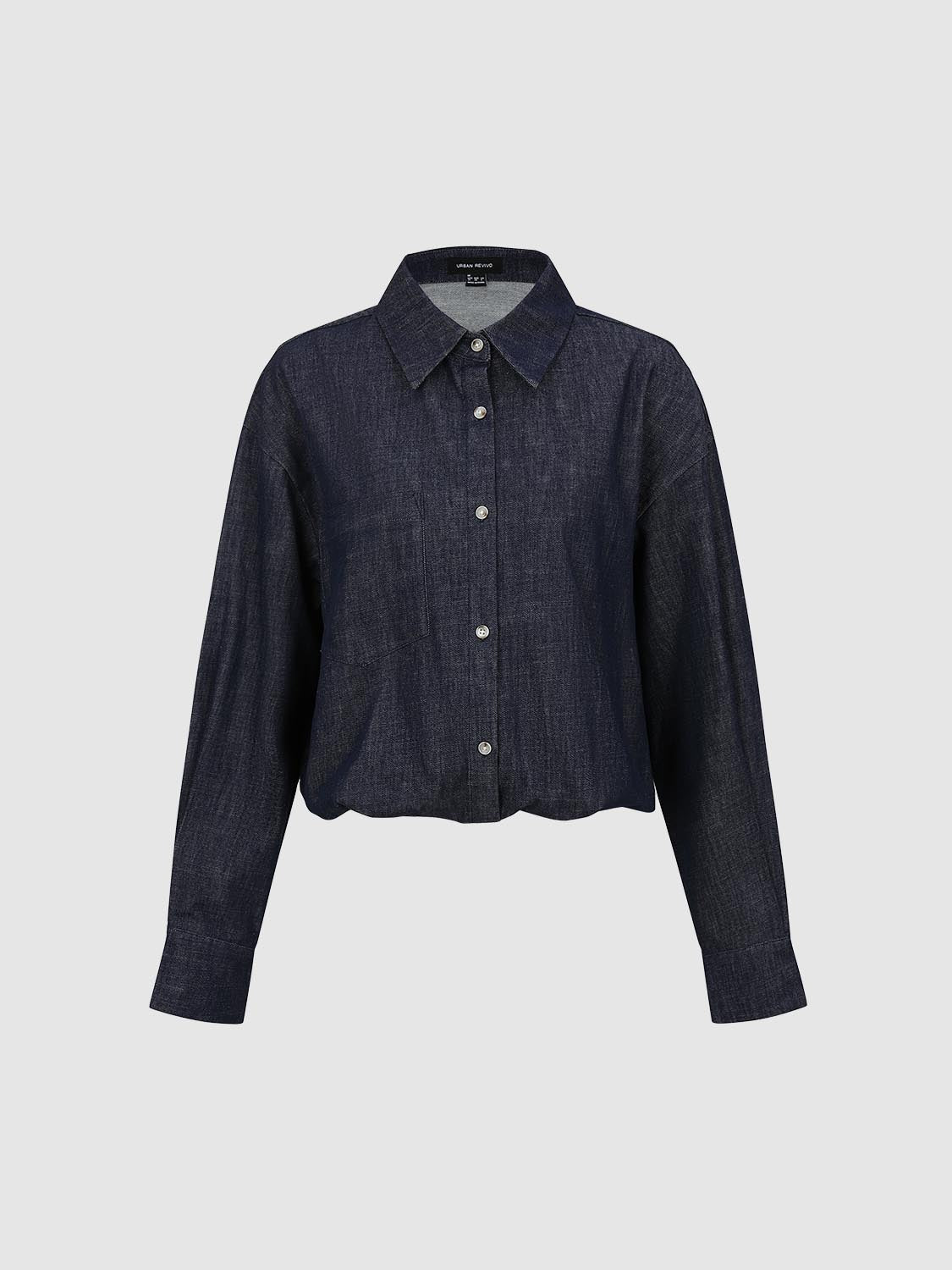 Cropped Denim Shirts