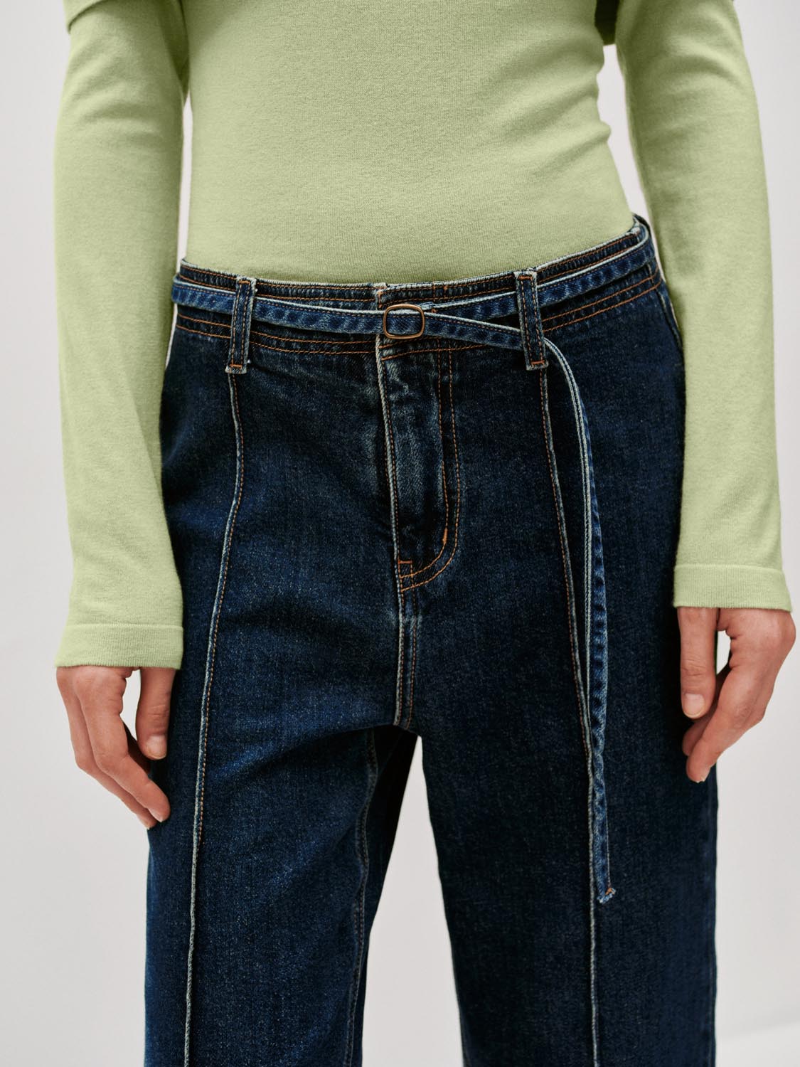 Seamed Flare Leg Jeans