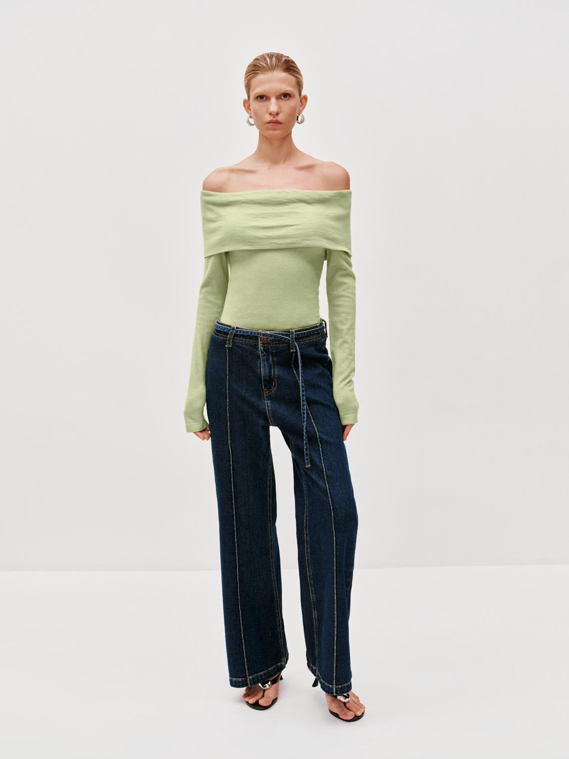 Seamed Flare Leg Jeans