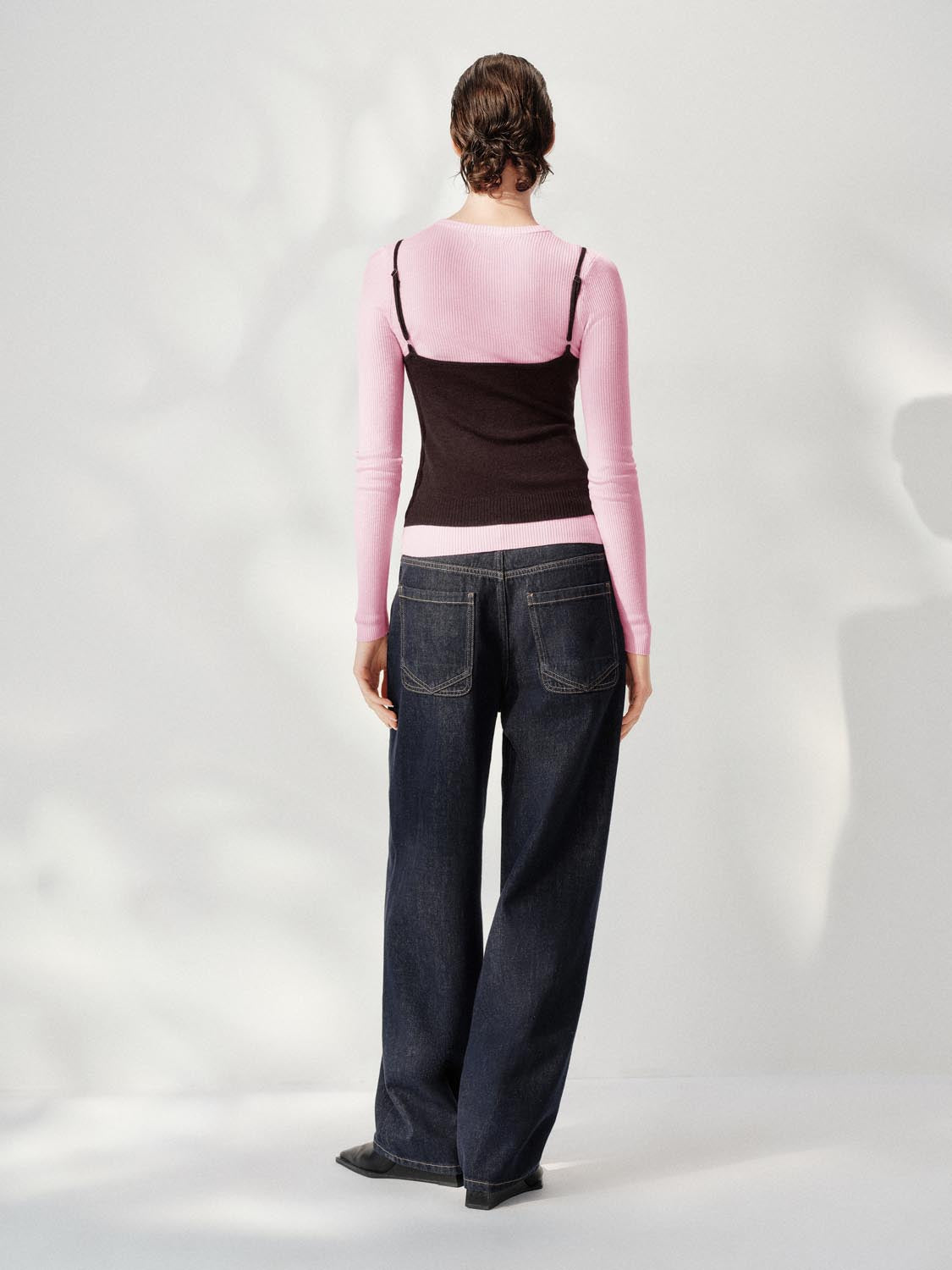 Chain Décor Wide Leg Jeans