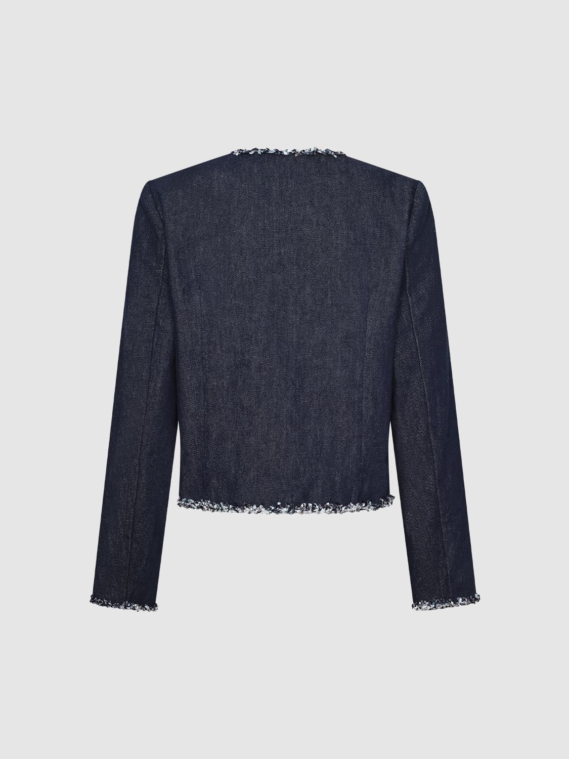 Tailored Contrast Trim Denim Jackets