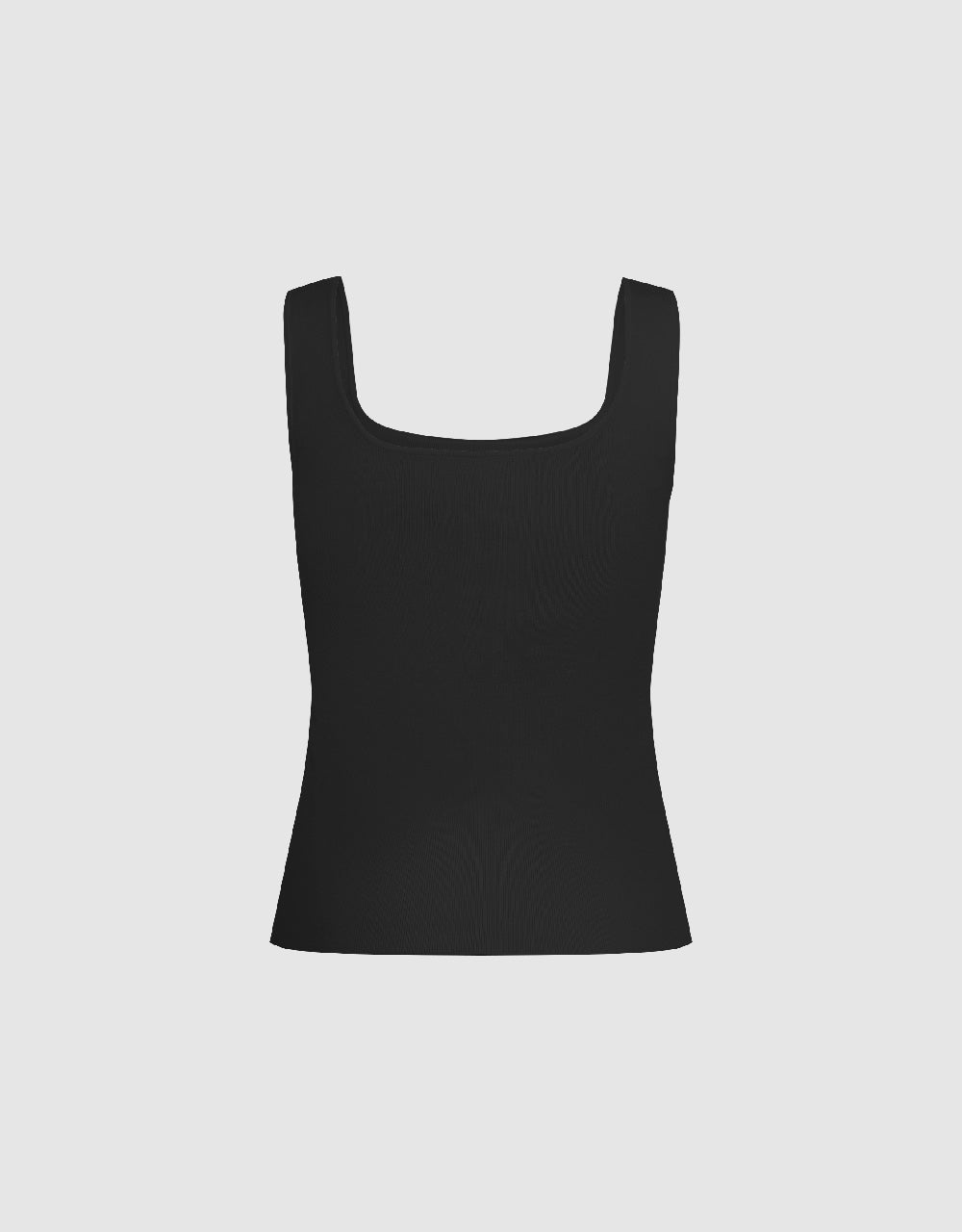 Square-cut Collar Knitted Tank Top