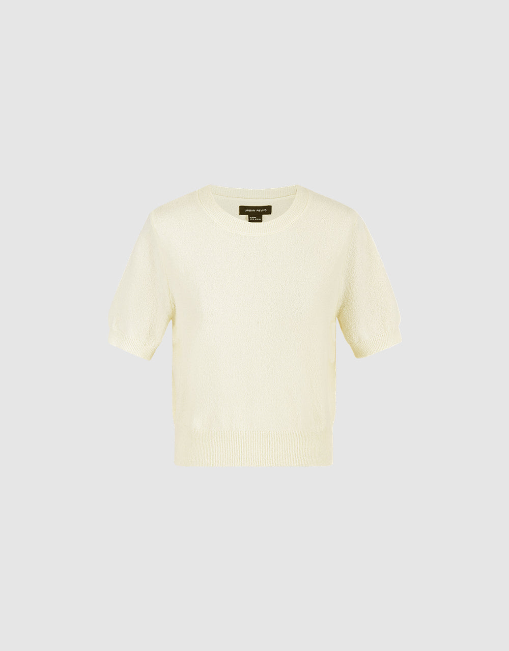 Crew Neck Knitted T-Shirt