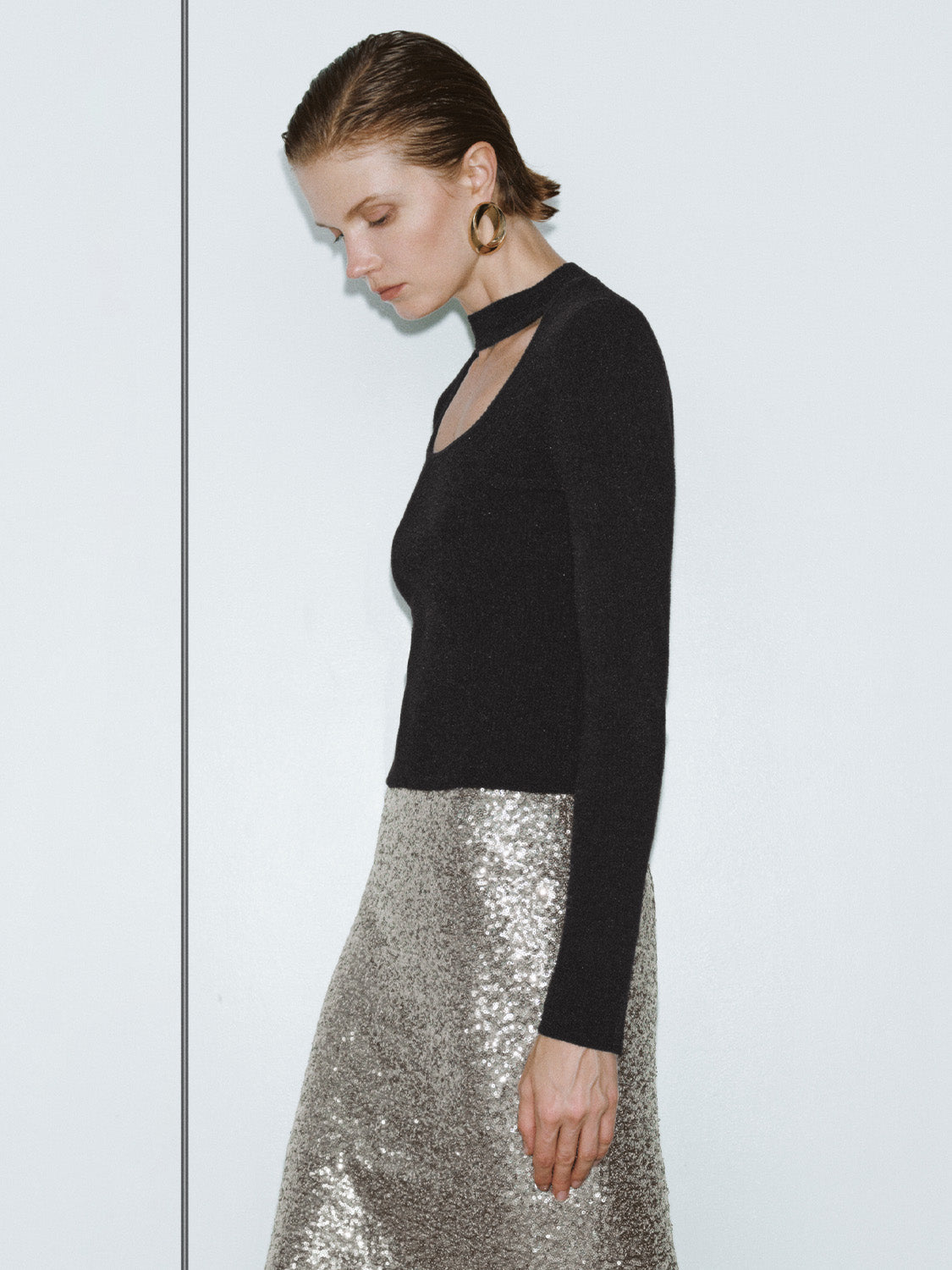 Square Neck Knitted T-Shirts