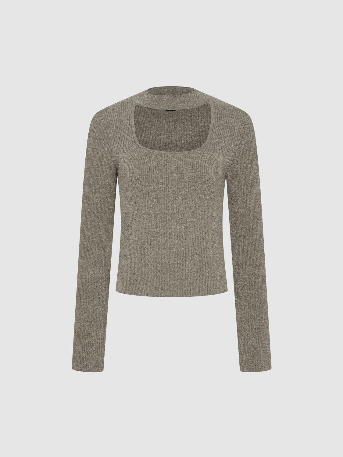 Square Neck Knitted T-Shirts