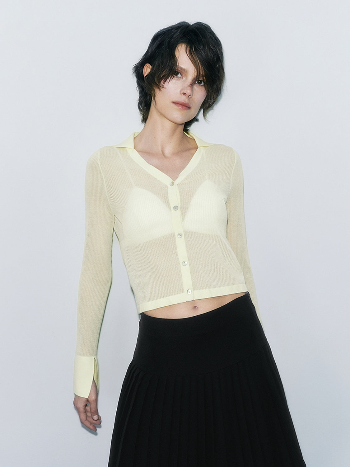 Cropped Knitted Cardigans