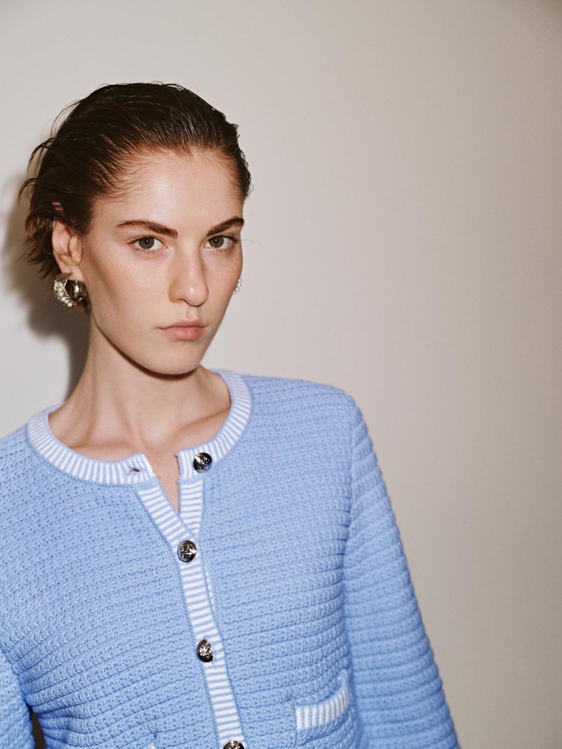 Patch Pocket Knitted Cardigan