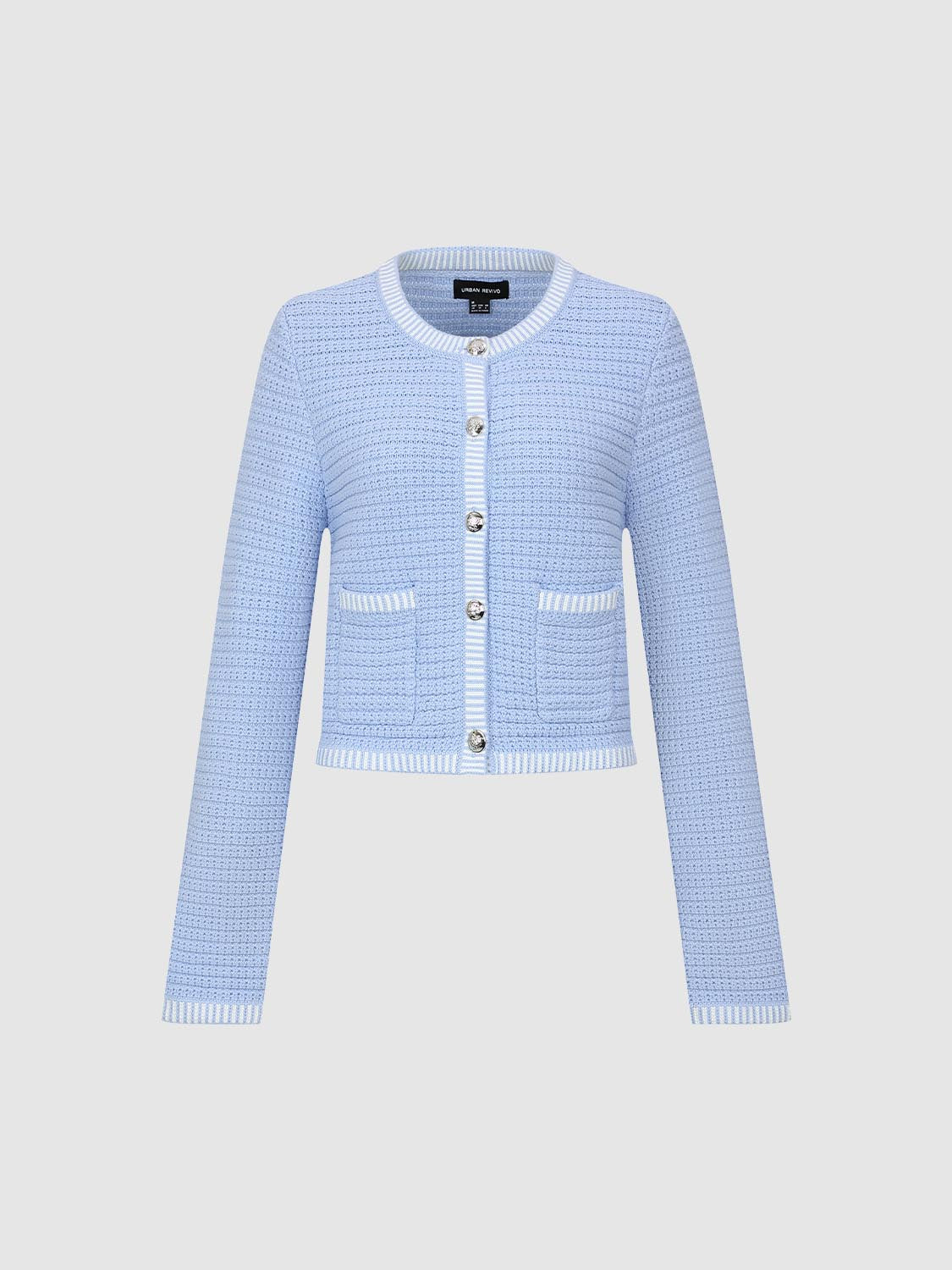 Patch Pocket Knitted Cardigan