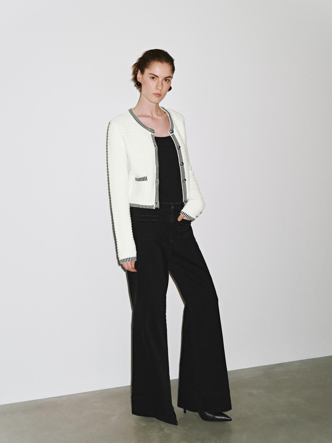 Patch Pocket Knitted Cardigan