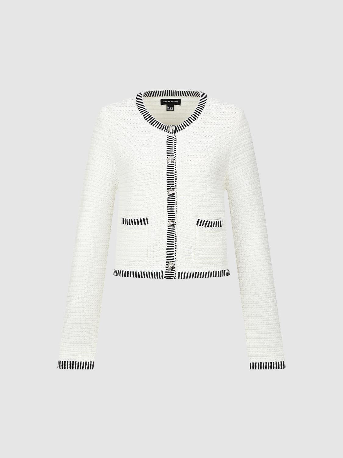 Patch Pocket Knitted Cardigan