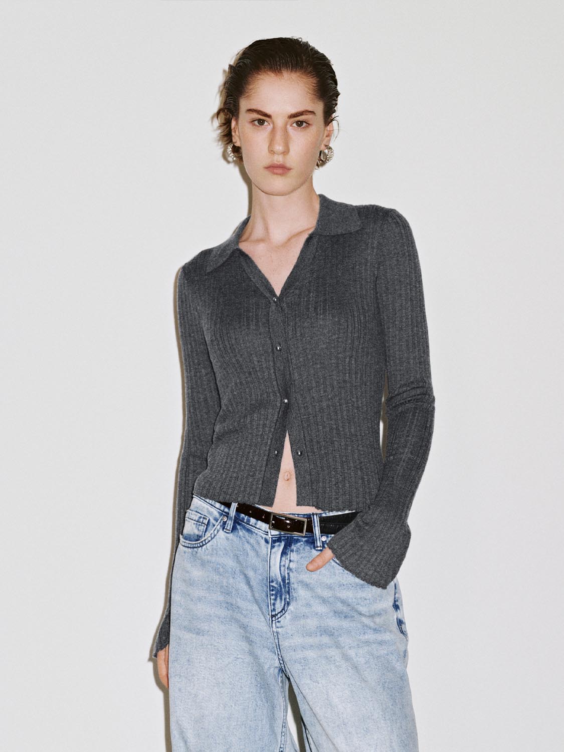 Button Up Knitted Cardigan