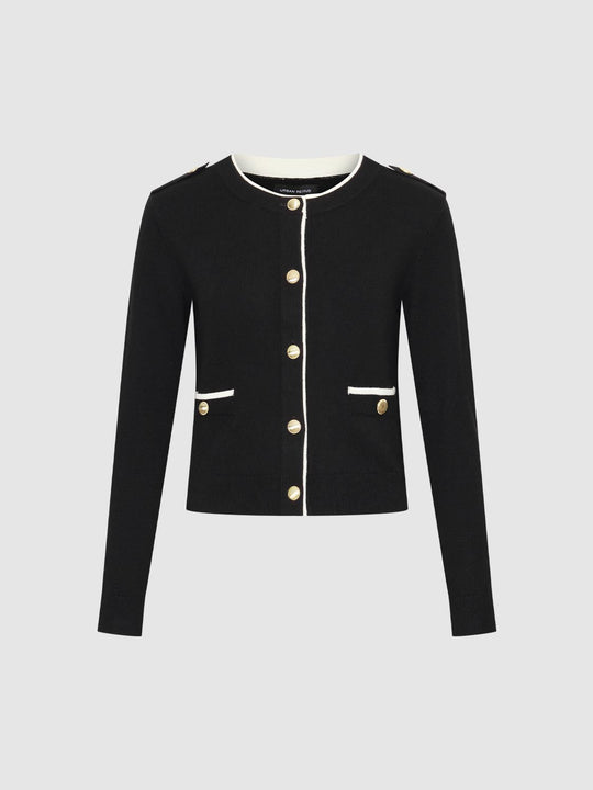 Button Detail Knitted Cardigans