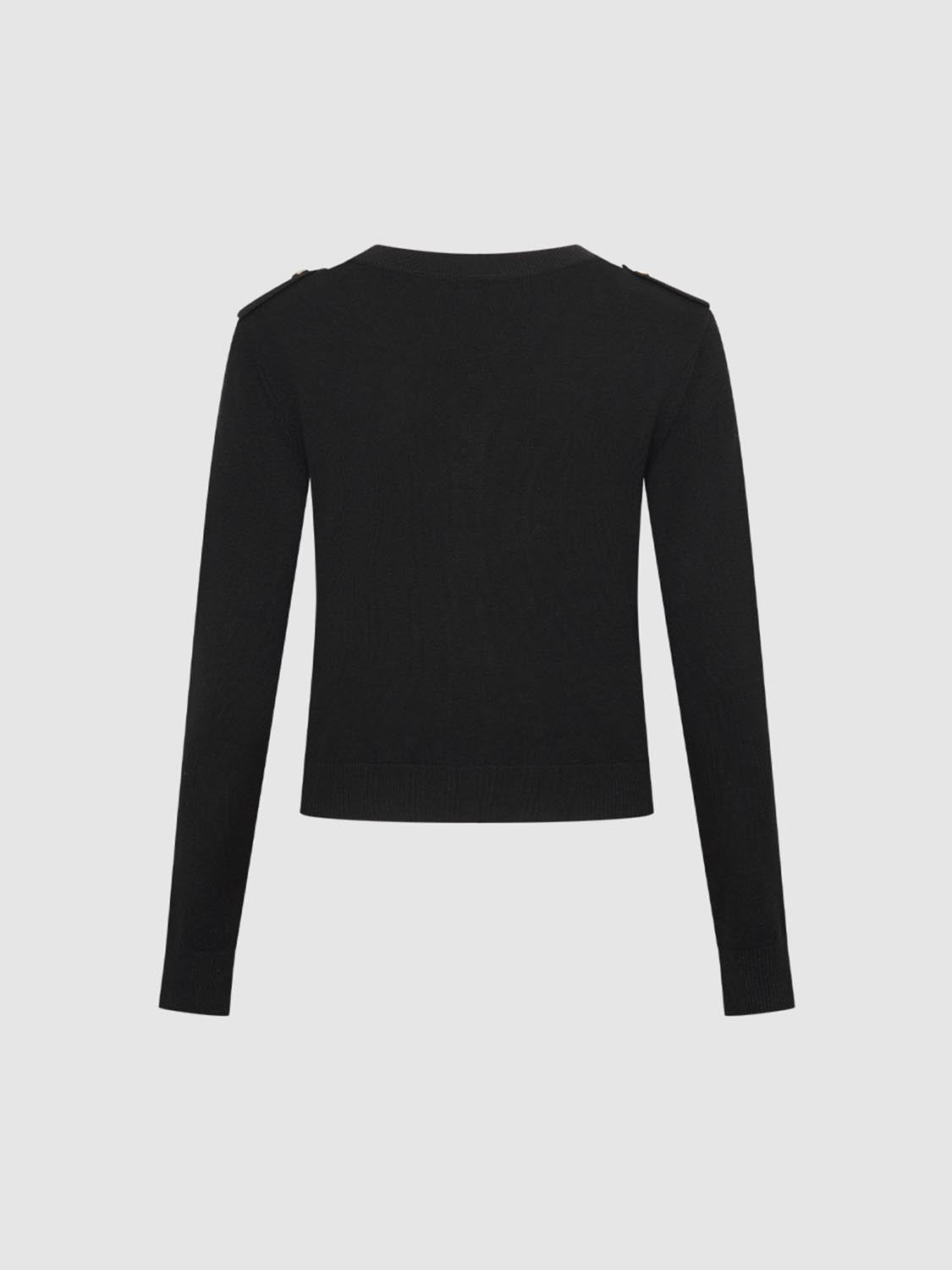 Button Detail Knitted Cardigans