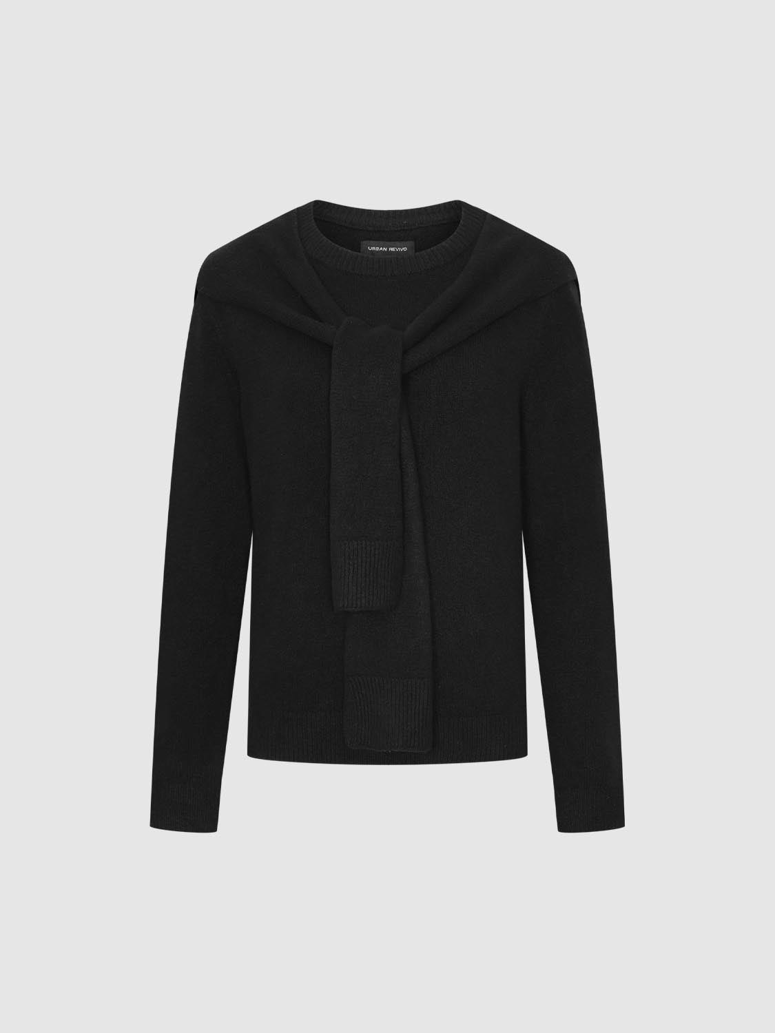 2 In 1 Long Sleeve Knitted T-Shirts