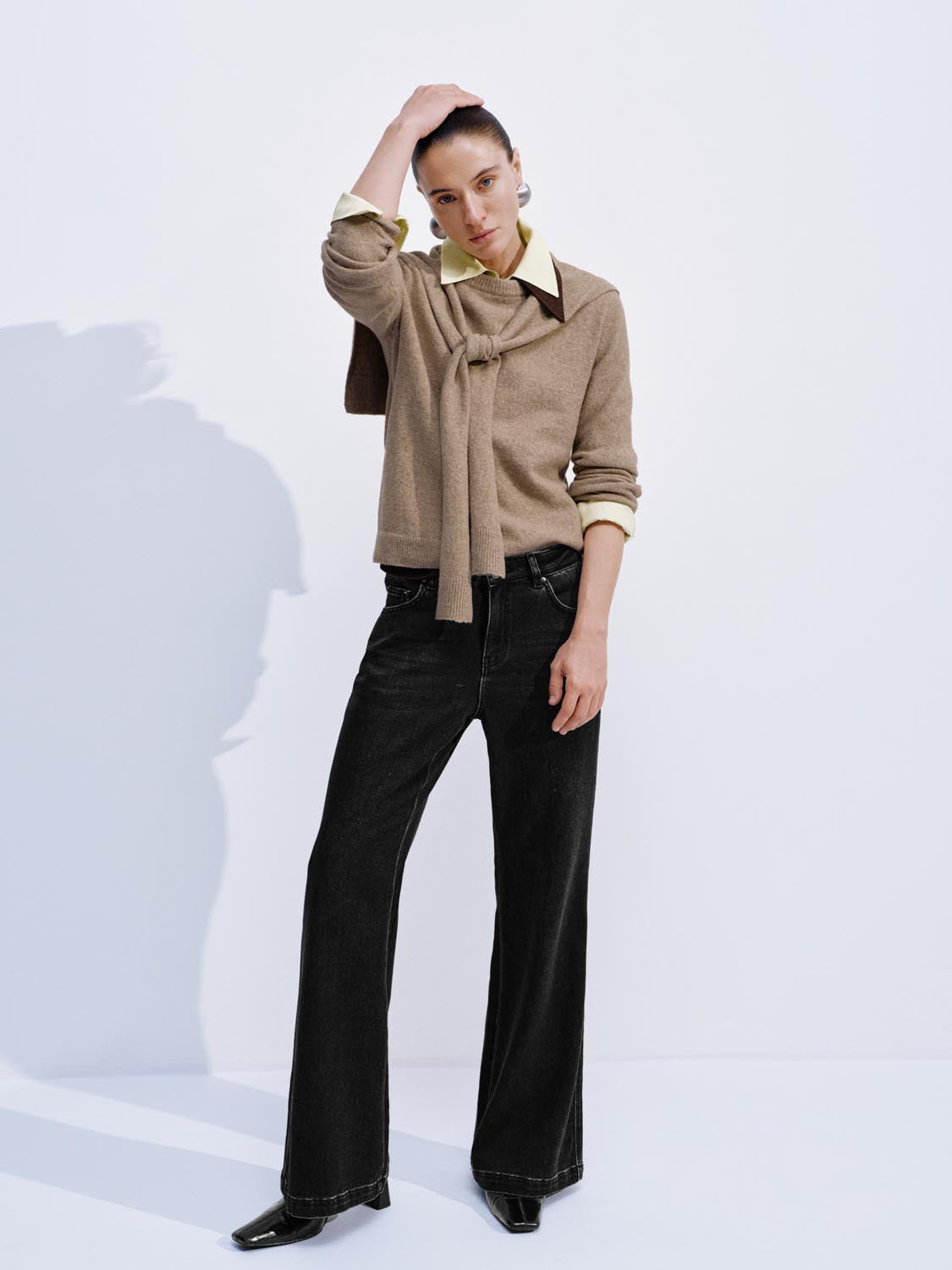 2 In 1 Long Sleeve Knitted T-Shirts