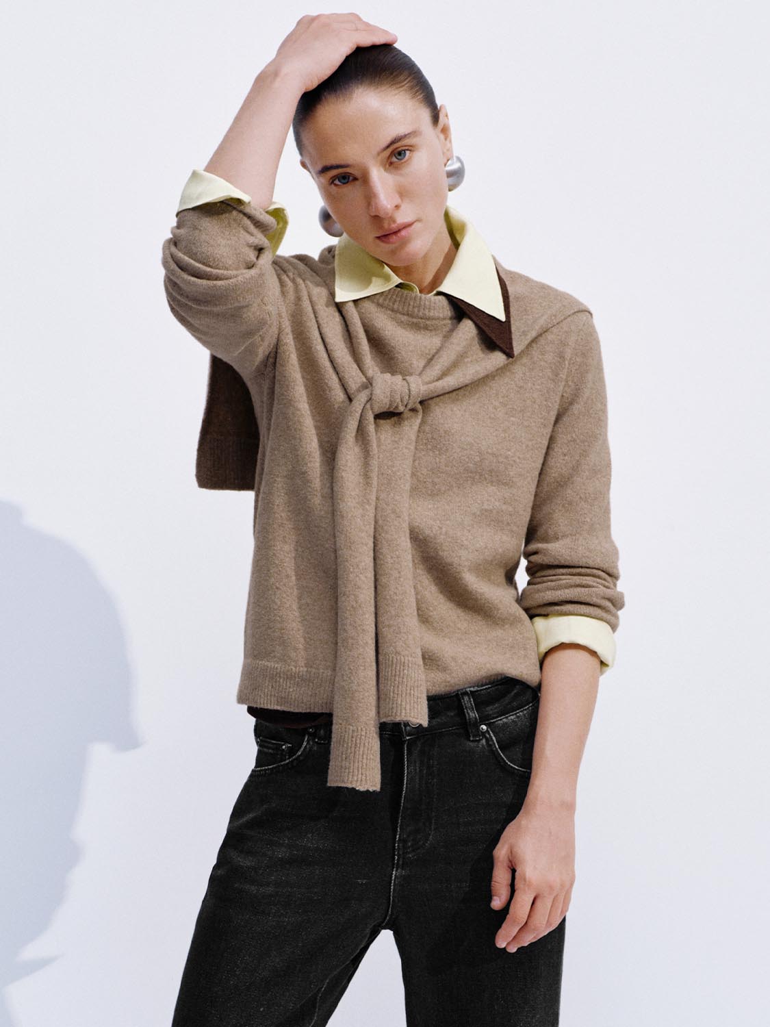 2 In 1 Long Sleeve Knitted T-Shirts