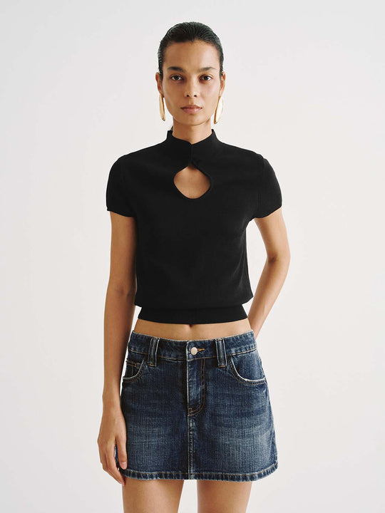 Viscose Blend Slight Stretch Top