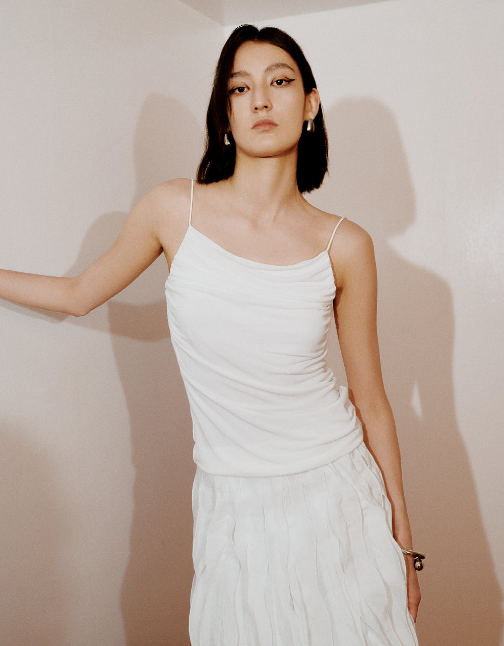 Ruched Skinny Cami Top