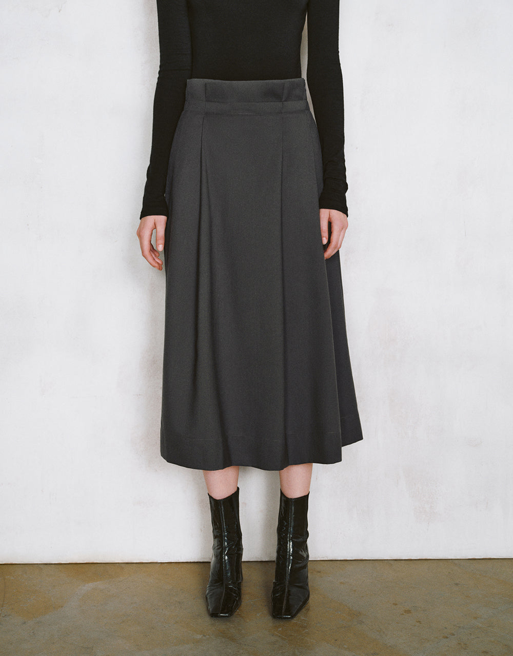 Midi A-Line Skirt