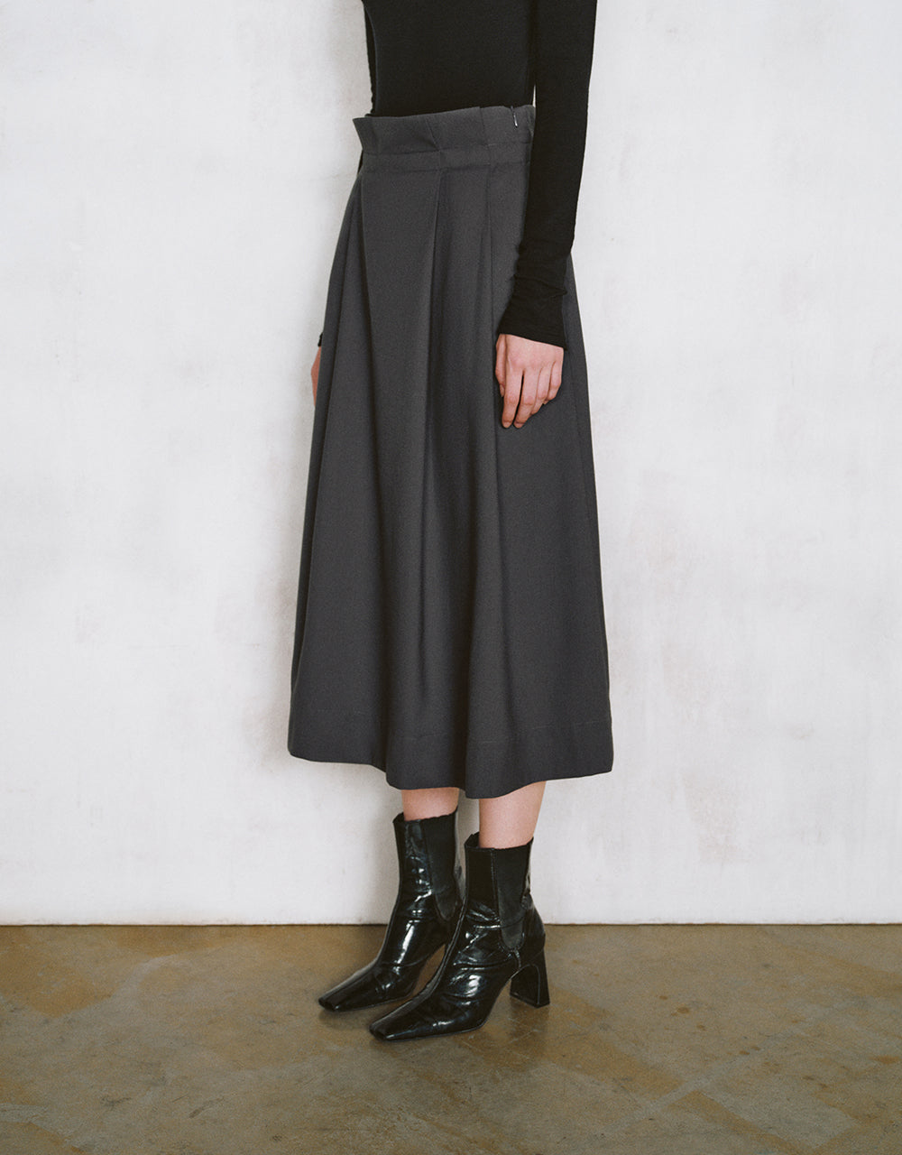 Midi A-Line Skirt