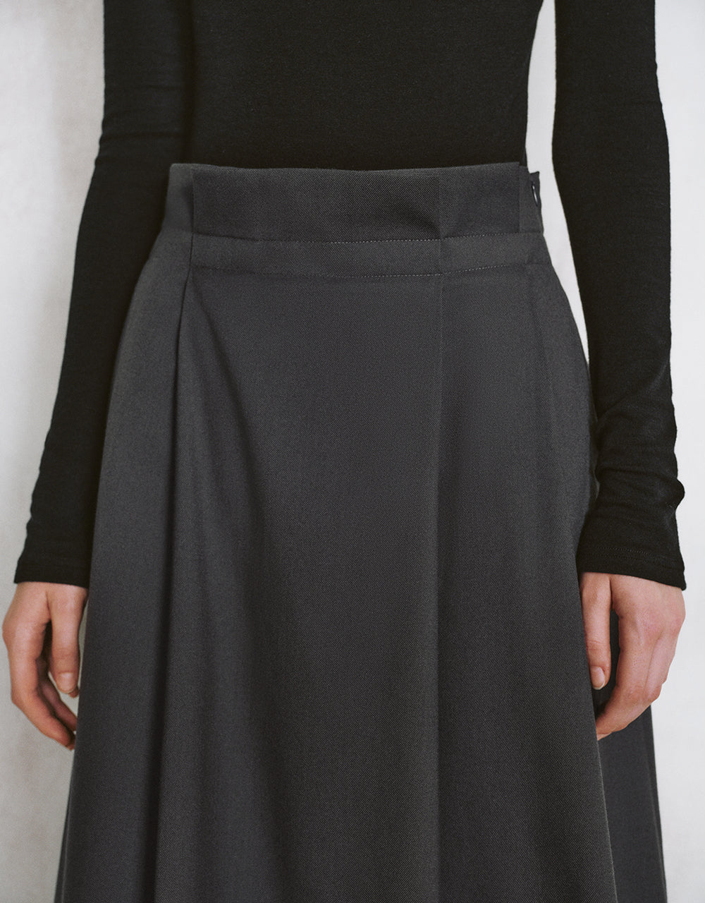 Midi A-Line Skirt