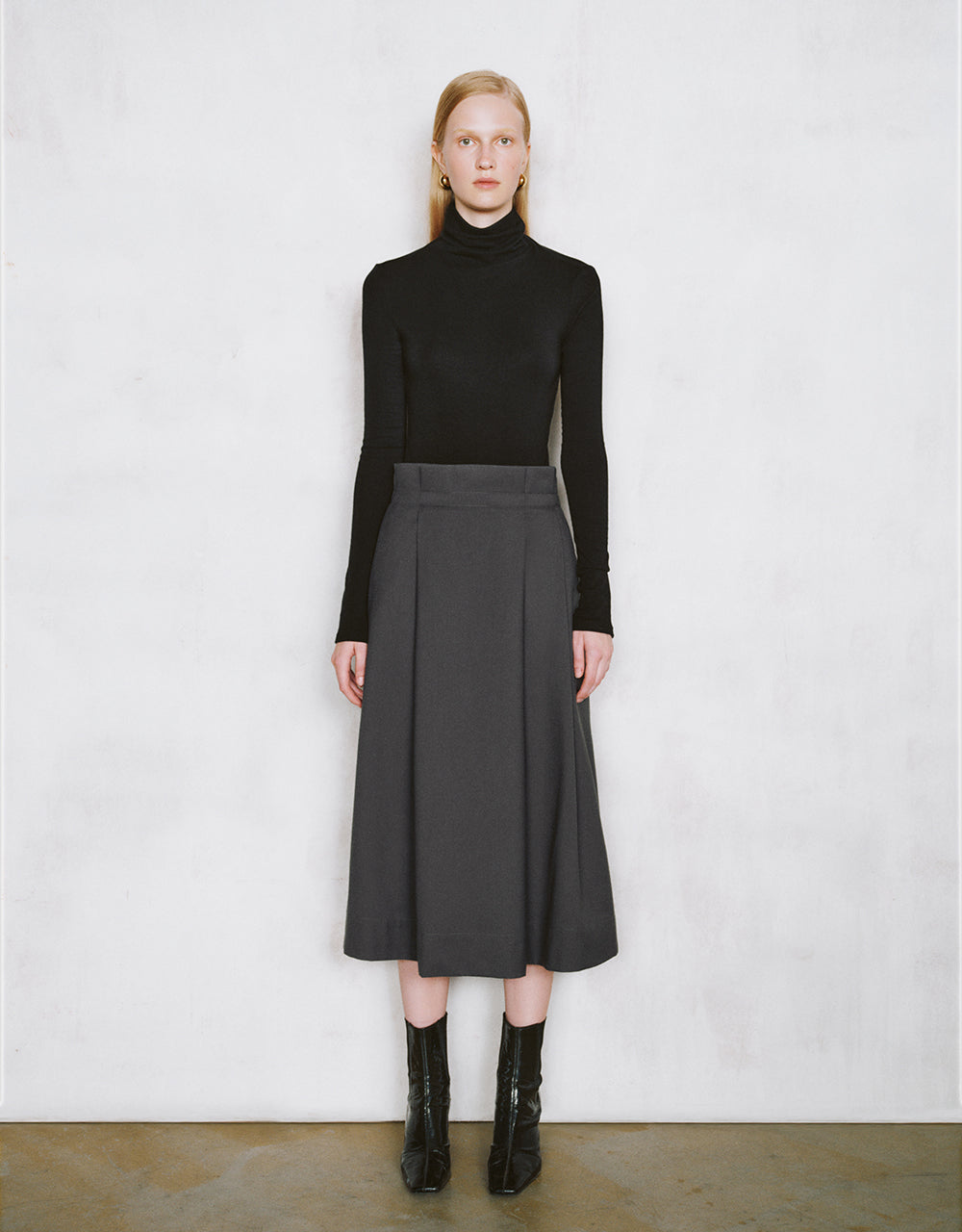 Midi A-Line Skirt