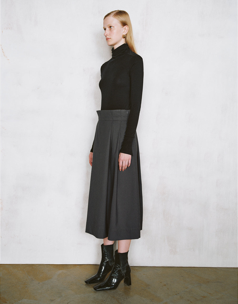 Midi A-Line Skirt