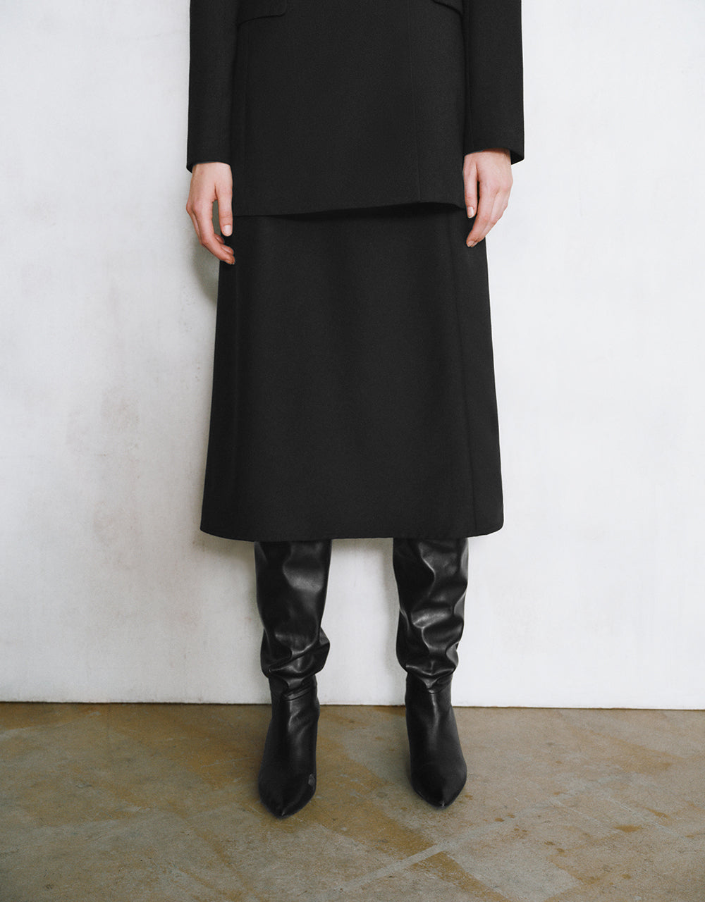 Midi A-Line Skirt