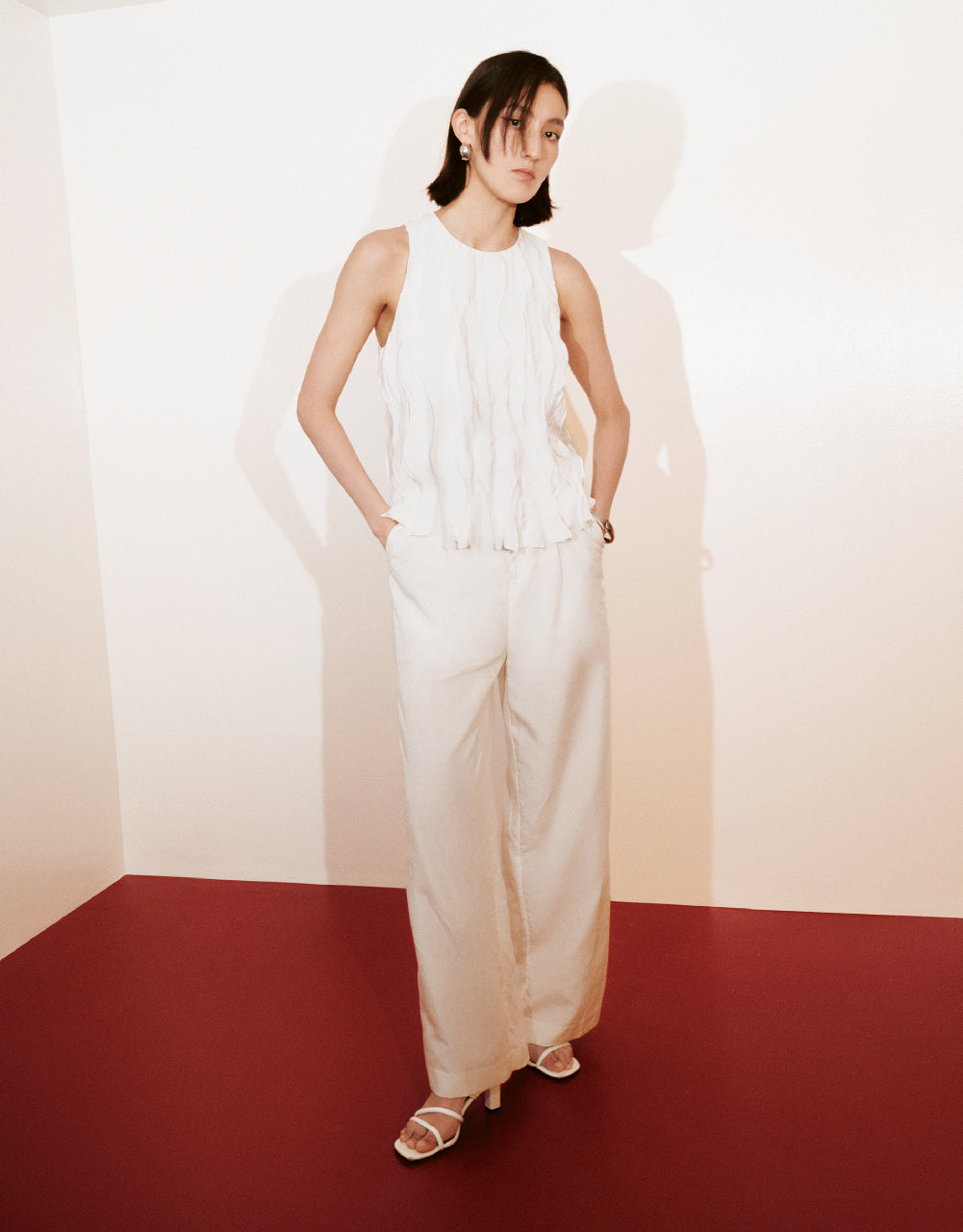 Linen Wide-Leg Pants