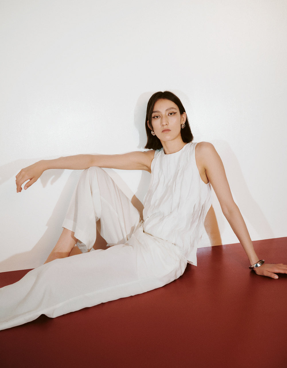 Linen Wide-Leg Pants
