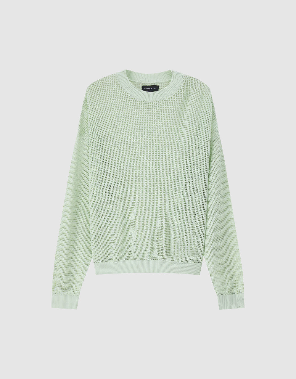 Pointelle Crew Neck Knitted T-Shirt