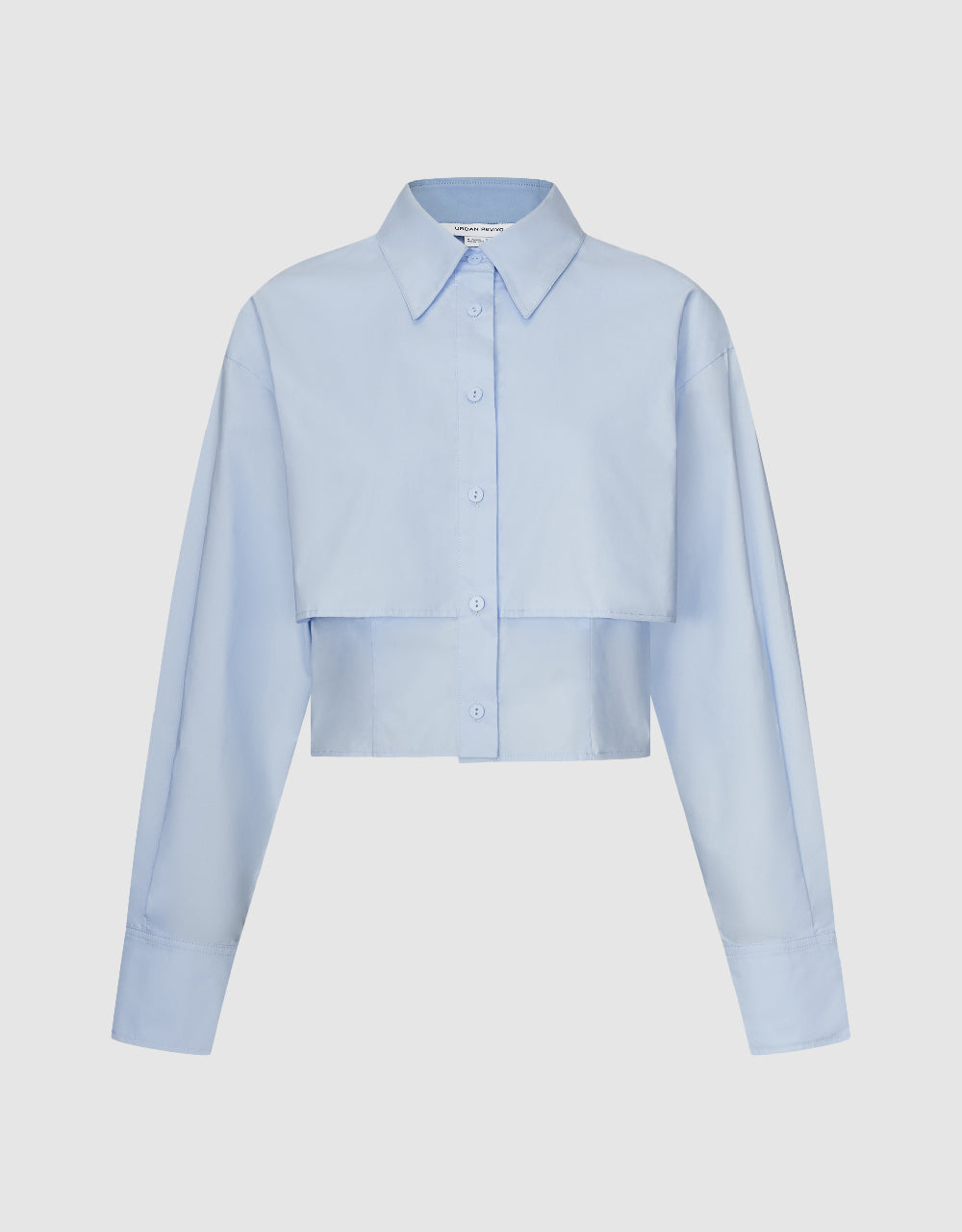 Drop Shoulder Sleeve Lapel Shirt