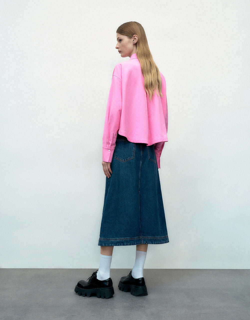 Button Up Striaght Lapel Shirt