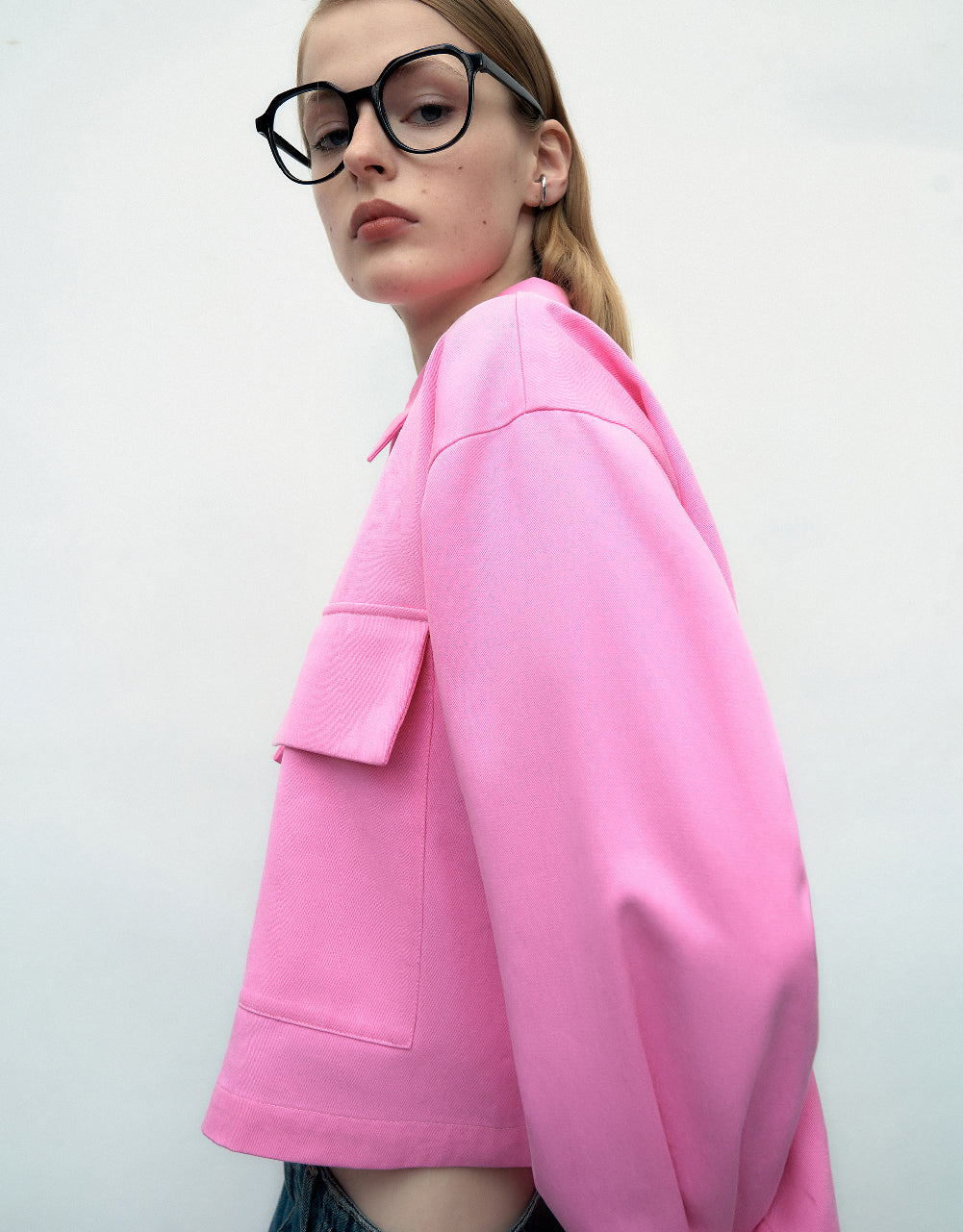 Button Up Striaght Lapel Shirt