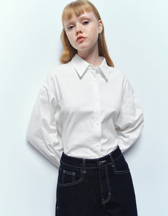 Button Up A-Line Shirt