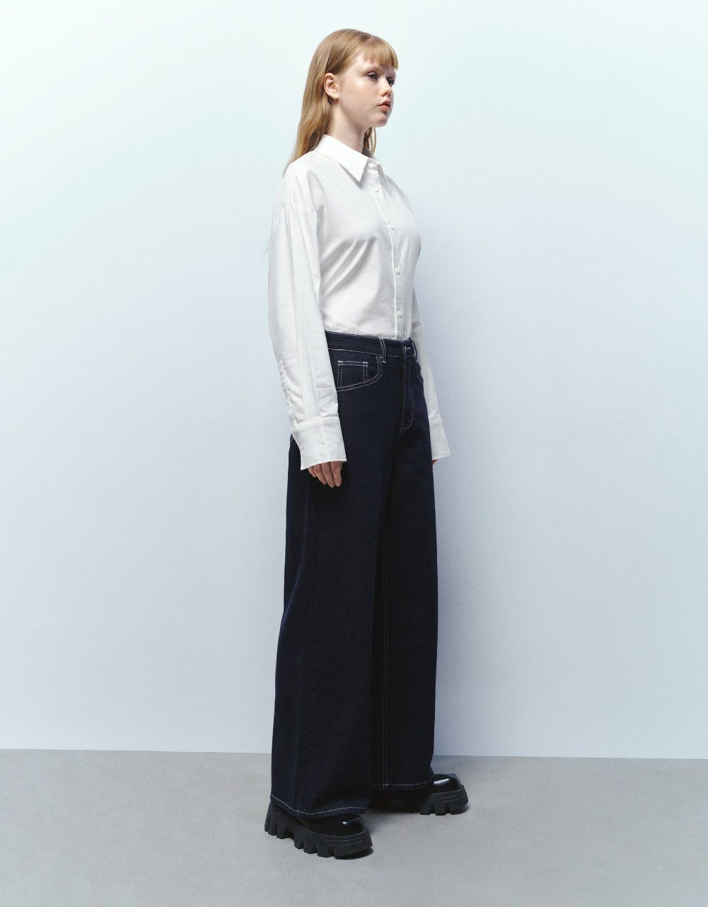 Button Up A-Line Shirt