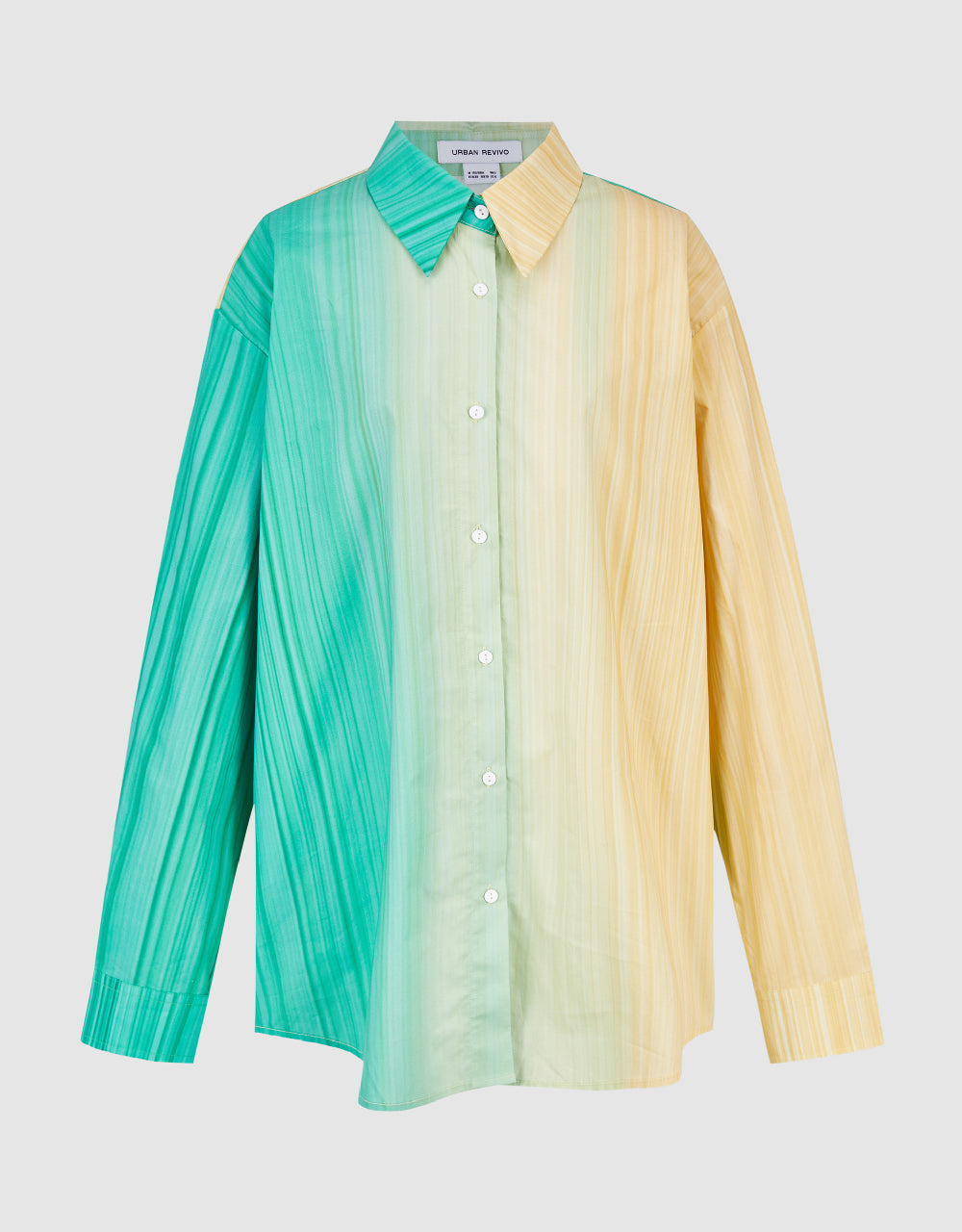 Button Up Two Tone Shirt