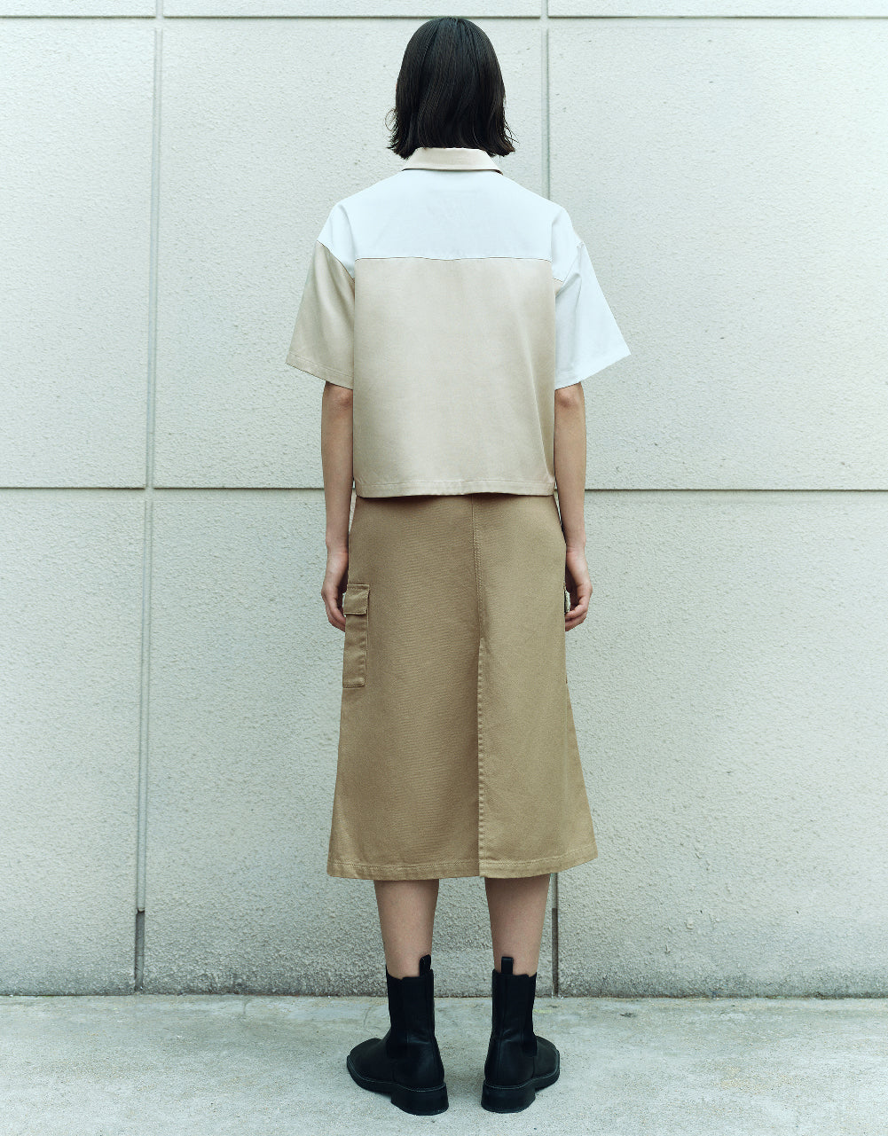 Colorblocks Lapel Shirt
