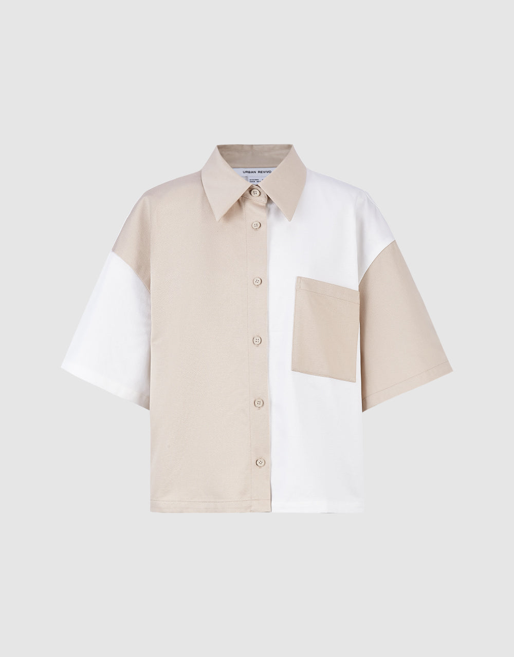 Colorblocks Lapel Shirt