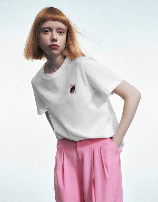 Crew Neck Straight T-Shirt