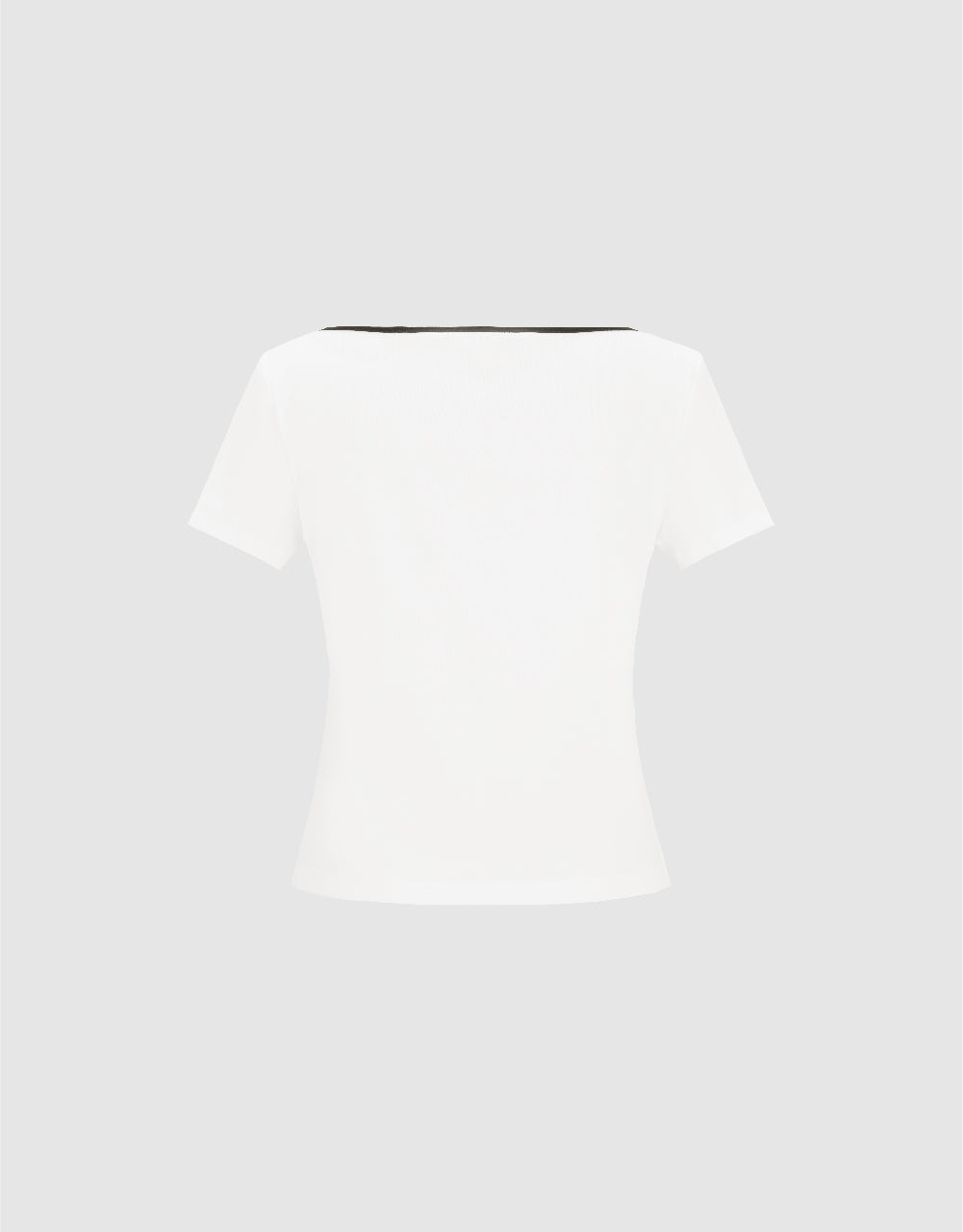 Tie Front U Neck T-Shirt
