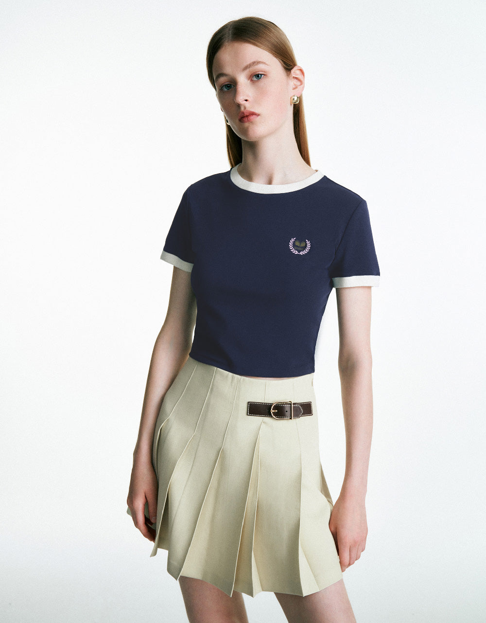 Crew Neck A-Line T-Shirt