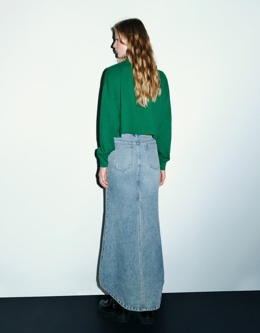 Crew Neck Straight Sweatshirt