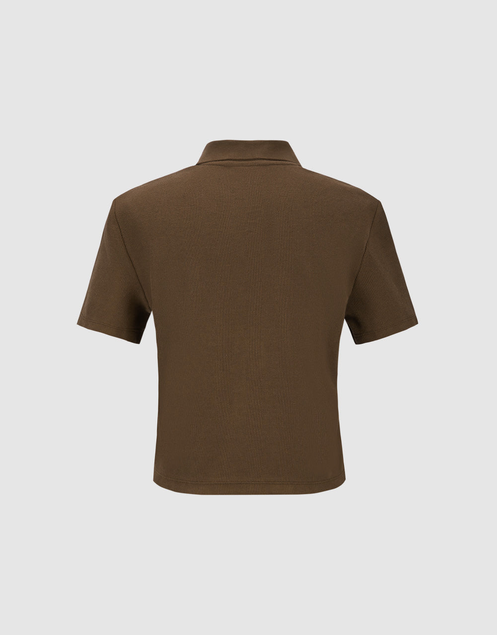 Linear Pattern Detail Polo Shirt