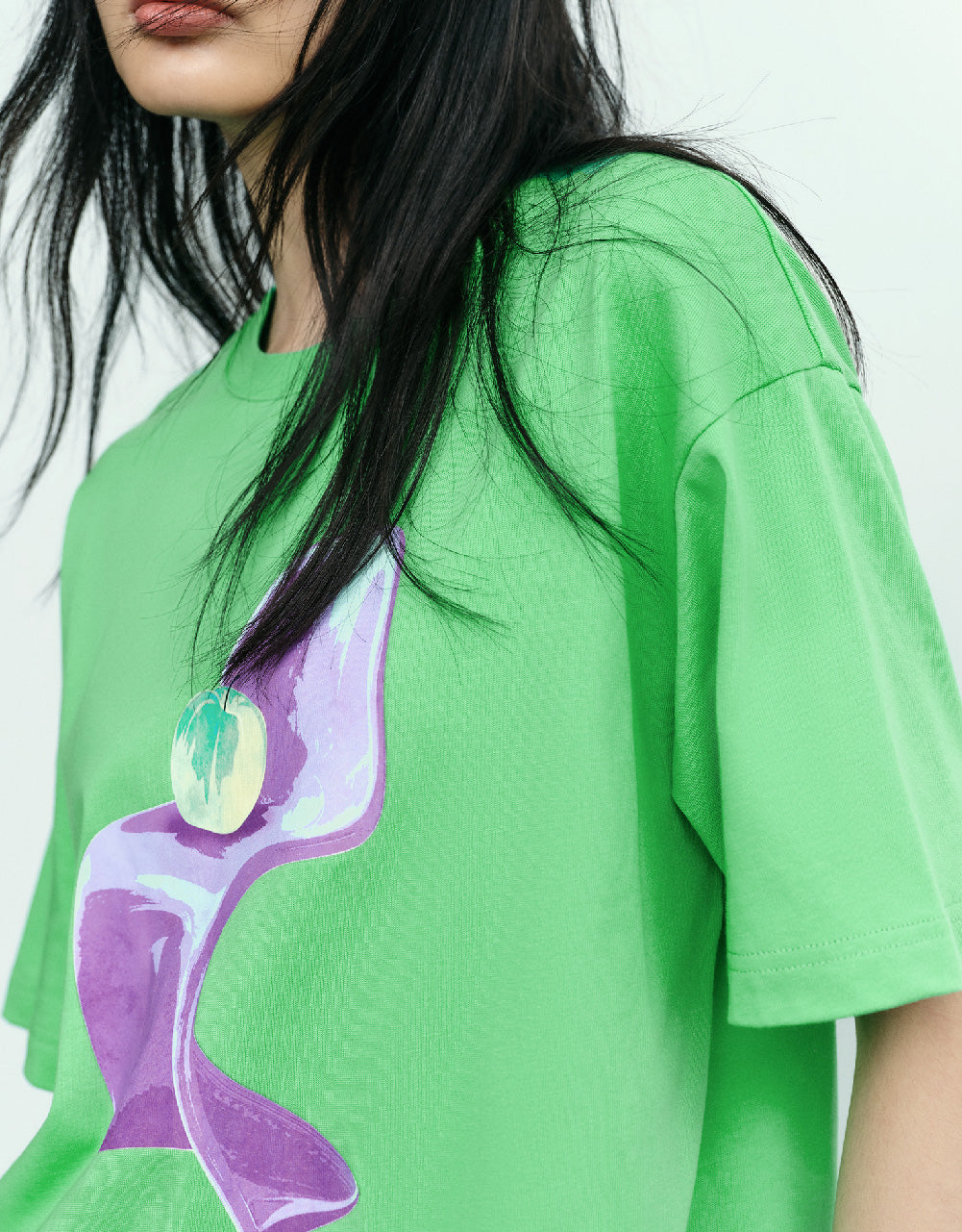 Painting Printed Crew Neck T-Shirt
