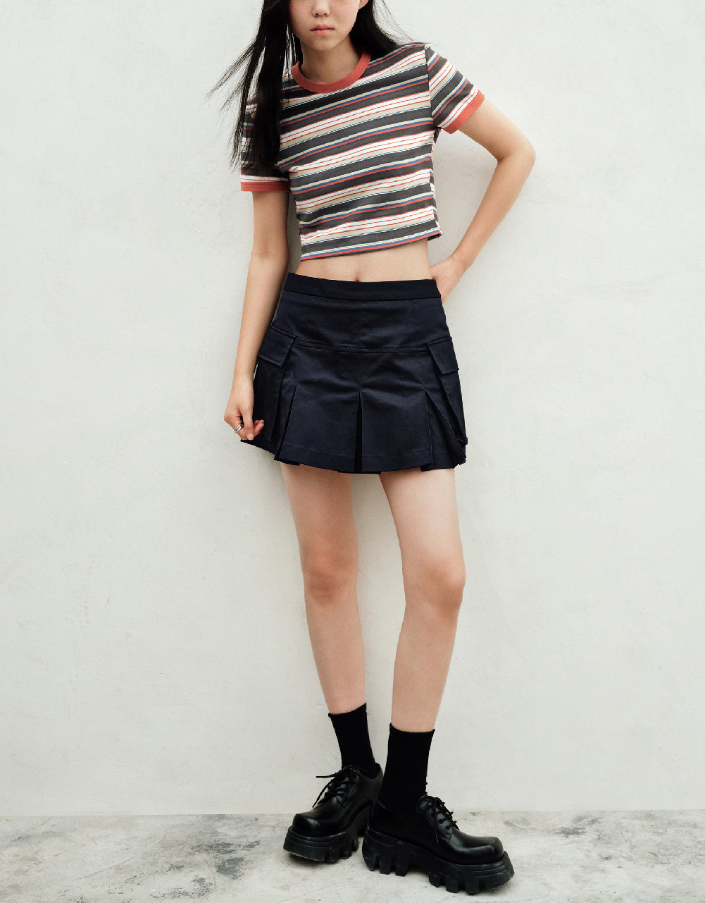 Striped Crew Neck T-Shirt