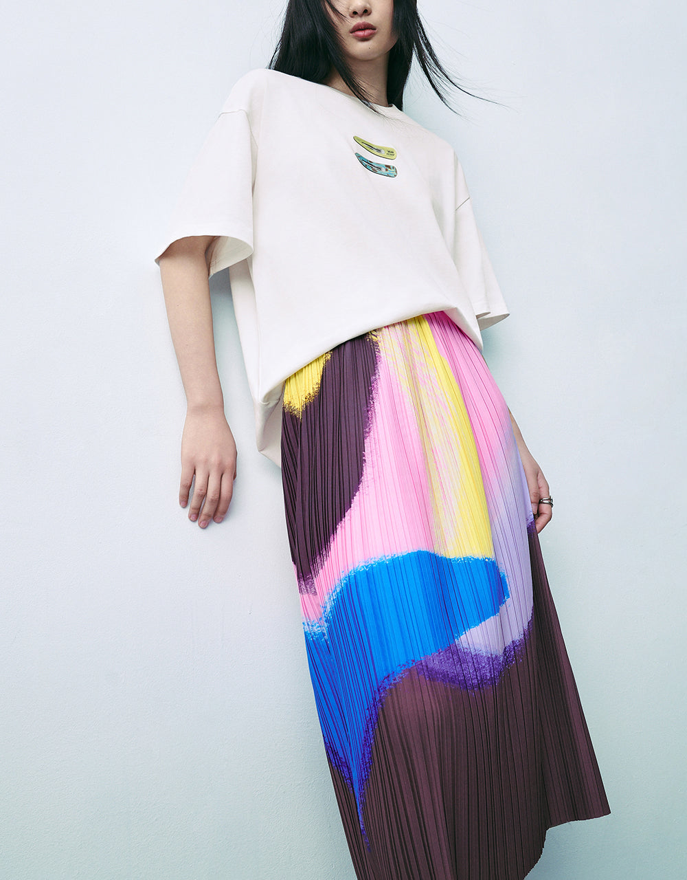 Printed Crew Neck Loose T-Shirt