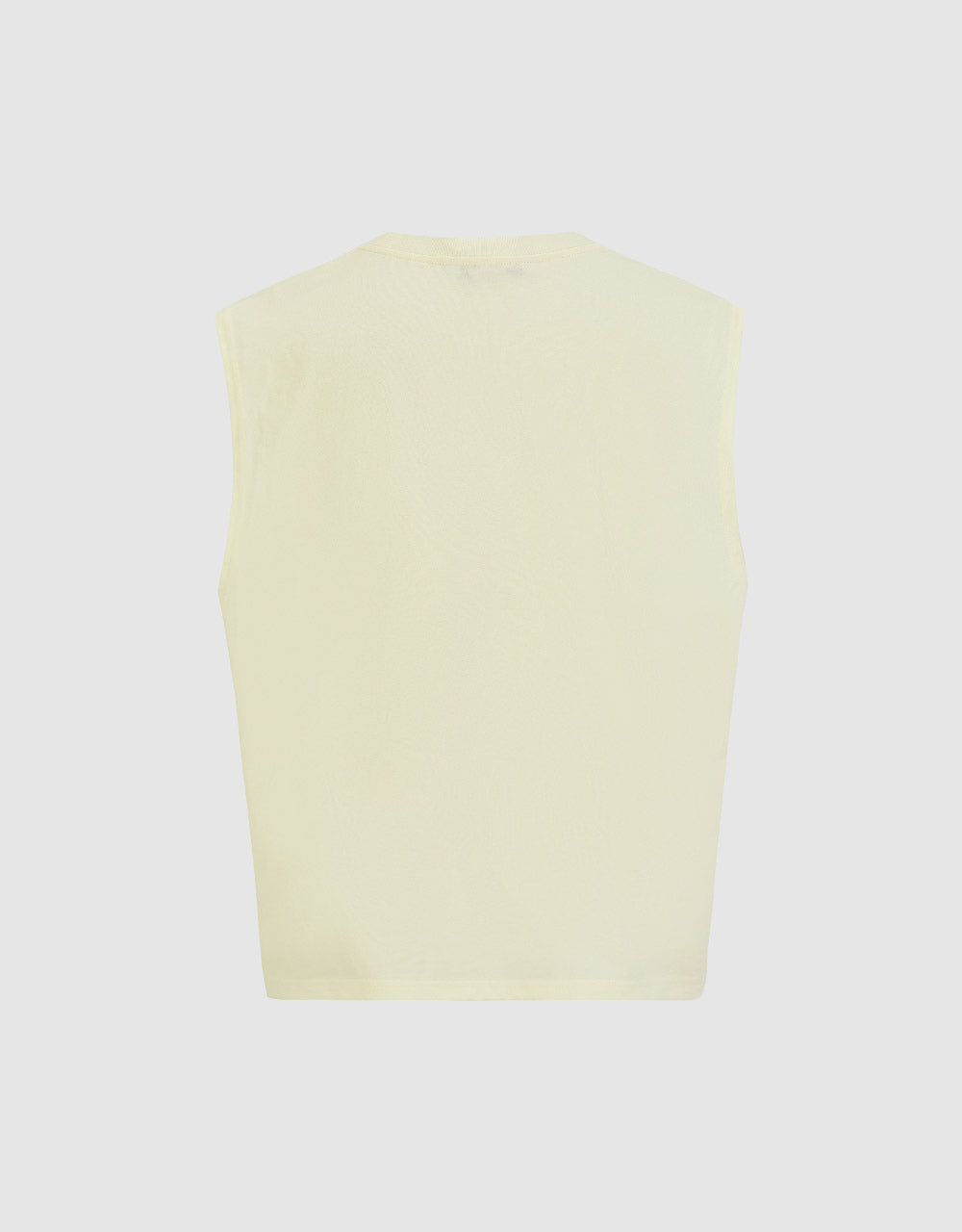 Printed Crew Neck Tank Top